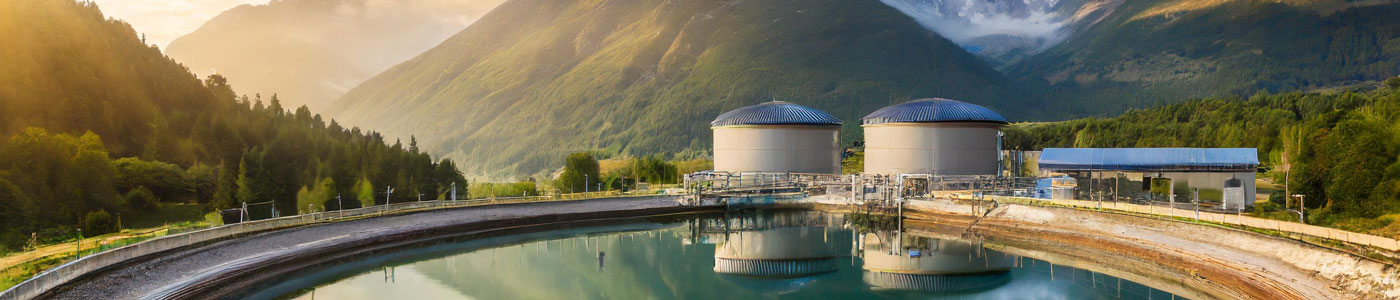 water quality at wastewater facility ai image